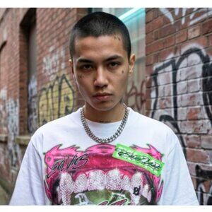 Evil Vice 🏷️ "Grille" Cyber-Tribal Tee | S/L | S